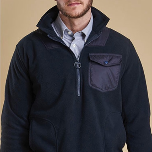 Barbour fairmond fleece navy pullover - Picture 5 of 5